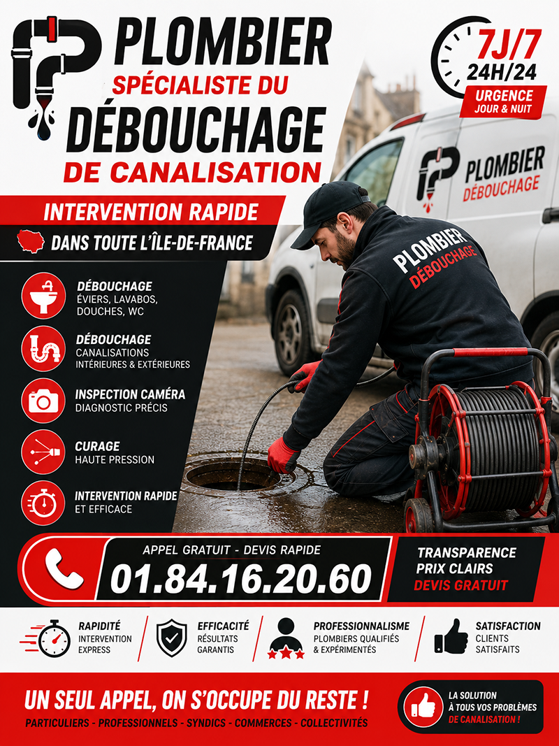 Debouchage Canalisation Aubervilliers